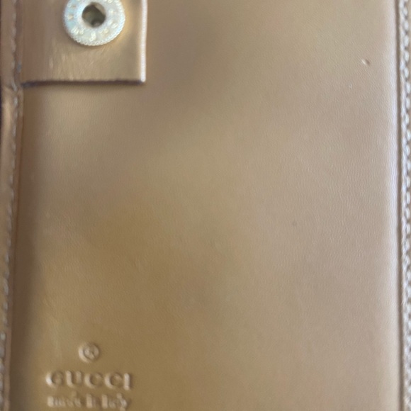 GUCCI PM Agenda Cover Sherry Line GG Logo Canvas Leather - Picture 9 of 15